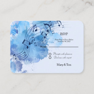 Carte de boîtier RSVP Elegant