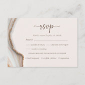 Carte de boîtier RSVP en marbre naturel (Devant)