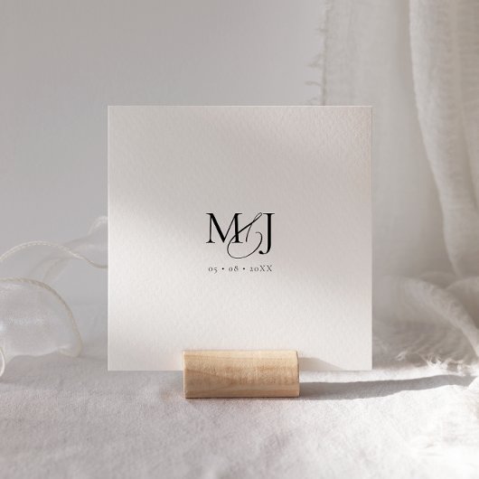 Carte de boîtier RSVP minimale du code QR moderne