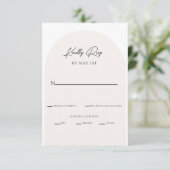 Carte de boîtier RSVP minimaliste moderne (Debout devant)