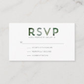Carte de boîtier RSVP moderne de Mountain Forest (Devant)