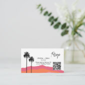 Carte De Boîtier Rsvp Moderne Palm Springs (Debout devant)