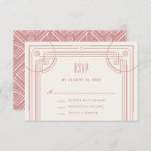 Carte de boîtier RSVP pour cadre de décoration mod (Devant / Derrière)