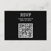 Carte de boîtier RSVP pour diplôme unique avec cod (Dos)