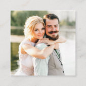 Carte de boîtier RSVP pour mariage photo QR modern (Dos)