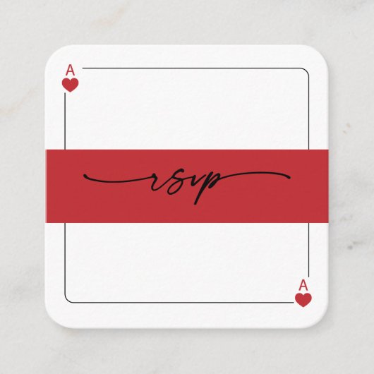 Carte de boîtier RSVP QR Code Lucky in Love (Devant)