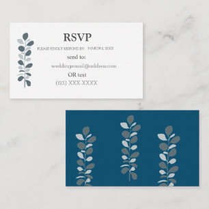 Carte de boîtier RSVP simple et élégante
