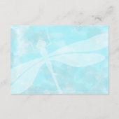 Carte de boîtier RSVP Turquoise Dragonfly (Dos)