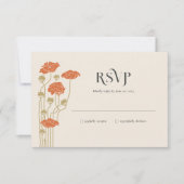 Carte de boîtier RSVP vintage Art Nouveau (Devant)