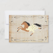 Carte de boîtier RSVP Western Cowboy Insertion (Dos)