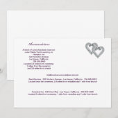 Carte de boîtier ruban de la lavande de coeur pers (Devant / Derrière)