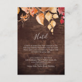 Carte de boîtier Rustique Brown Wood Hotel (Devant)