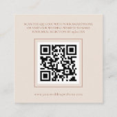 Carte de boîtier Rustique Mariage en terre cuite (Dos)