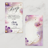 Carte de boîtier - Scan Me RSVP QR Code (Devant / Derrière)