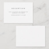 Carte de boîtier simple et classique (Devant / Derrière)