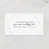 Carte de boîtier simple Gold Geometry Frame info (Devant)