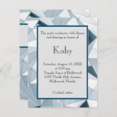 Carte de boîtier Triangle Blues (Devant / Derrière)