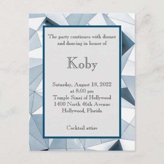 Carte de boîtier Triangle Blues (Devant)