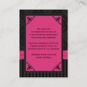 Carte de boîtier triée rose, gris, noir damassé (Dos)