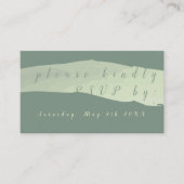 Carte de boîtier Turquoise moderne RSVP (Devant)