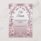 Carte de boîtier unique en couleur rose (Devant)