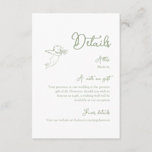 Carte de boîtier vert de Sage Whimsical (Devant)