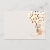 Carte de boîtier vierge Brown Bear Balloons (Devant)