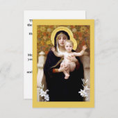 Carte de boîtier Virgin of the Lilies (Devant / Derrière)