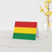 Carte de Bolivie avec drapeau (Fleur jaune)