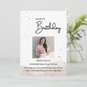 Carte de Bon Anniversaire (Debout devant)