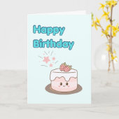Carte de Bon Anniversaire (Fleur jaune)