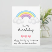 Carte de Bon Anniversaire à Imprimer (Debout devant)