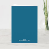 CARTE DE BON ANNIVERSAIRE COCHON MIGNON (Dos)