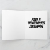 CARTE DE BON ANNIVERSAIRE DRÔLE DE DONALD TRUMP (Intérieur)