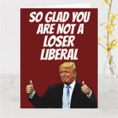 CARTE DE BON ANNIVERSAIRE DRÔLE DE DONALD TRUMP (Fleur jaune)