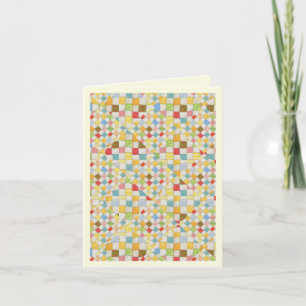 CARTE DE BON ANNIVERSAIRE EN MOSAÏQUE DE COUVERTUR