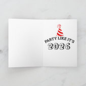 CARTE DE BON ANNIVERSAIRE MASQUE À GAZ (Intérieur)