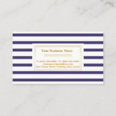 Carte de bon de remise d'étiquette d'or bleu et (Dos)