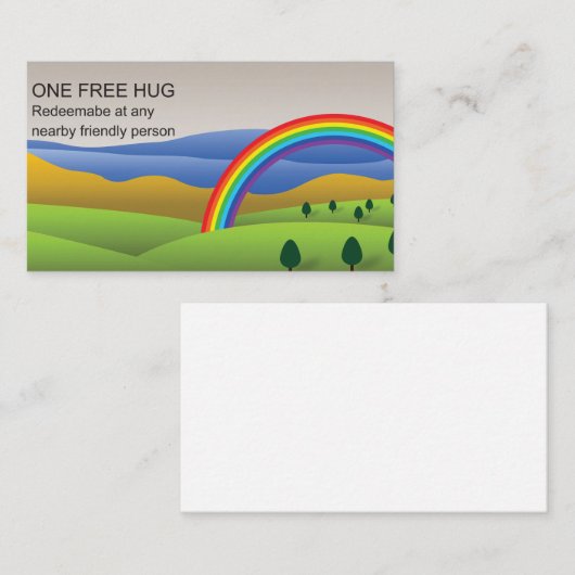 Carte de bon d'étreinte (Devant / Derrière)