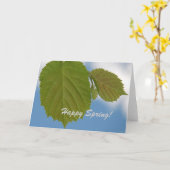 Carte de Bon Printemps (Fleur jaune)