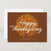 Carte de bon thanksgiving (Devant / Derrière)