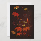 Carte de Bon thanksgiving Automne Leaves (Devant)