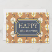 Carte de Bon thanksgiving Ballons à air chaud (Devant)