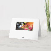 Carte de bon thanksgiving de chat de calicot (Dos)