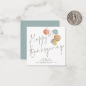 Carte de Bon thanksgiving Foliage tendance de peti (Devant/Arrière en situation)