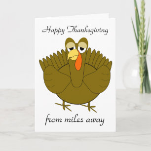 Carte de Bon thanksgiving Miles Turkey