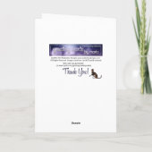 Carte de Bon thanksgiving pour oiseaux d'automne 2 (Dos)