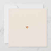 Carte de Bon thanksgiving Rustique Floral Citrouil (Dos)