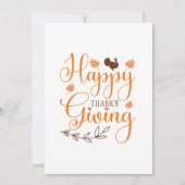 Carte de Bon thanksgiving Turquie (Devant)