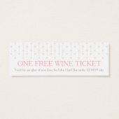 Carte de bon vin gratuit pour le mariage marié et (Dos)